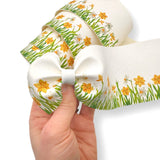 Daffodils Faux Leather - Mega Bow Strips