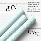 DAISY DAISY PATTERNED HTV & SELF ADHESIVE VINYL