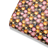 Disco Ball Party Premium Faux Leather Fabric