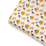 Cutie Pumpkins Premium Faux Leather Fabric