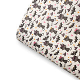 Cats, Bats, Hats Premium Faux Leather Fabric