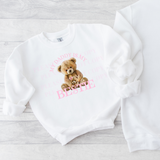 My Daddy is my Bestie Teddy Bear Pink DTF Full Colour Transfers