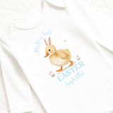 DTF TRANSFER | MY VERY FIRST EASTER- DUCK BUNNY BLUE