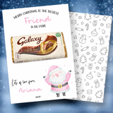 Best in the Galaxy ‘Pink Santa Version’ Luxury Double Sided Personalised Christmas Canvas