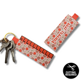 DIY APPLE TEACHER RULER | LEATHERETTE KEYRING CUT-OUTS
