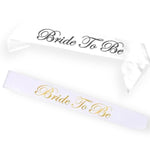 Bride to be - White Wedding Sashes - eliza henri