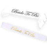 Bride to be - White Wedding Sashes - eliza henri