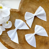 ITALIAN SATIN BOWS WITH ADHESIVE TAB - PACK OF 6