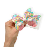 Unicorn Dolly Butterfly Pinch Bows DIY Cut Out Faux Leather Fabric Sheets