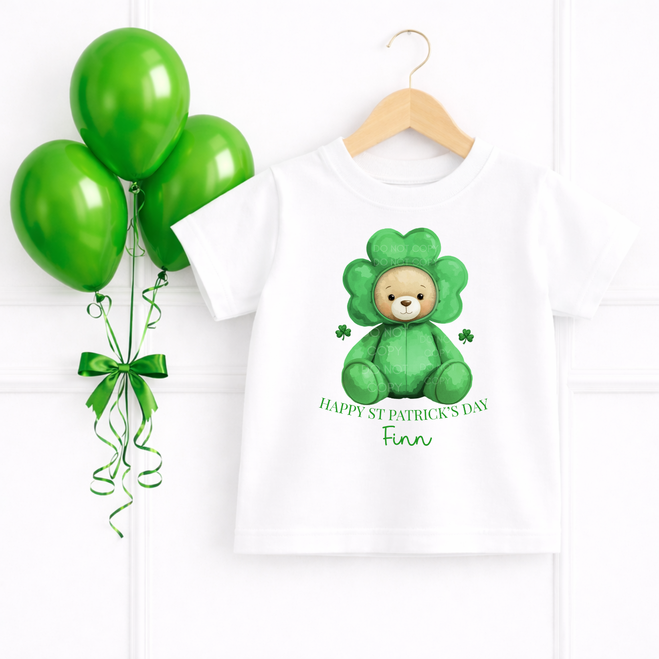 DTF TRANSFER - SHAMROCK BEAR- HAPPY ST. PATRICK’S DAY - Eliza Henri