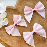 ITALIAN SATIN BOWS WITH ADHESIVE TAB - PACK OF 6