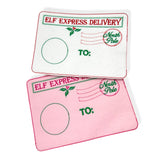 Elf Arrival or Return Embroidered Letter Envelopes