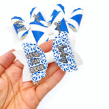 Scottish Hearts 3.5” | Pre Cut DIY Hair Bow Loops