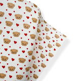 TEDDY BEAR LOVE PREMIUM FAUX LEATHER FABRICS