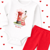 DTF TRANSFER | HAPPY VALENTINES- RED BOY BUNNY MAIL