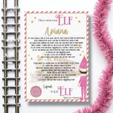 TRAIN PINK ELF LETTER ARRIVAL LETTERS 2025