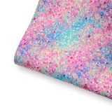 Bubblegum Faux Glitter Premium Faux Leather Fabric