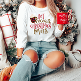 Hot cocoa & Christmas Movies DTF Full Colour Transfers