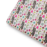 Good Vibes Girl Premium Faux Leather Fabric