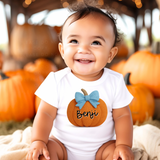 CUSTOM DTF TRANSFER | ORANGE EMBROIDERY PUMPKINS