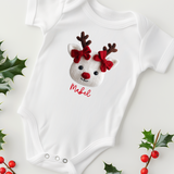 CUSTOM DTF TRANSFER | KNITTED REINDEER - RED