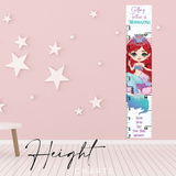 Mermaid Height Charts with optional personalisation