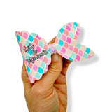 Let’s Be Mermaids Bow 3.5” | Pre Cut DIY Hair Bow Loops