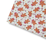 LITTLE MISS GINGERBREAD CHUNKY GLITTER FABRIC