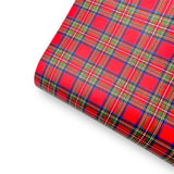 Tartan Time Premium Faux Leather Fabric Sheets