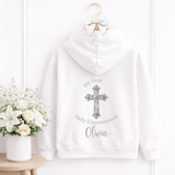 DTF TRANSFER- FIRST HOLY COMMUNION- SILVER DIAMOND CROSS