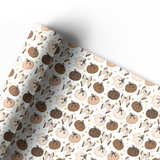 AUTUMN BOW PUMPKINS | PREMIUM LEATHERETTE FABRIC