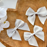 ITALIAN SATIN BOWS WITH ADHESIVE TAB - PACK OF 6