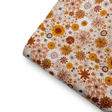 Autumn Retro Florals Premium Faux Leather Fabric Sheets