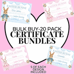 BULK BUY- EASTER CERTIFICATE- 20 PACK - Eliza Henri