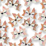 Freya the Baby Fawn Faux Leather DIY Hair Bow Loops & Craft Cutout Sheets