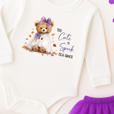 CUSTOM DTF TRANSFER | TOO CUTE TO SPOOK GIRLY GHOST