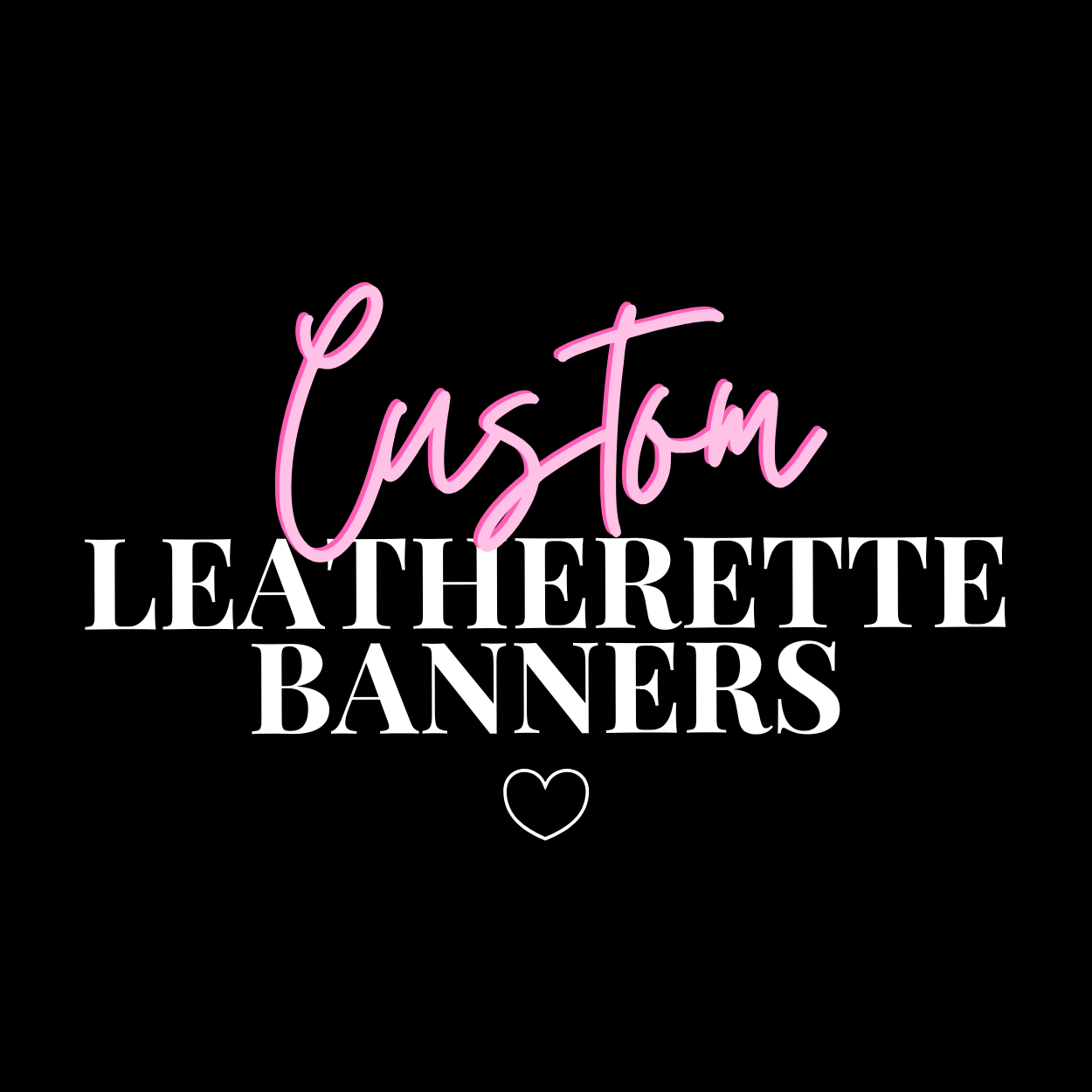 CUSTOM LEATHERETTE BANNERS- 2 sizes - Eliza Henri