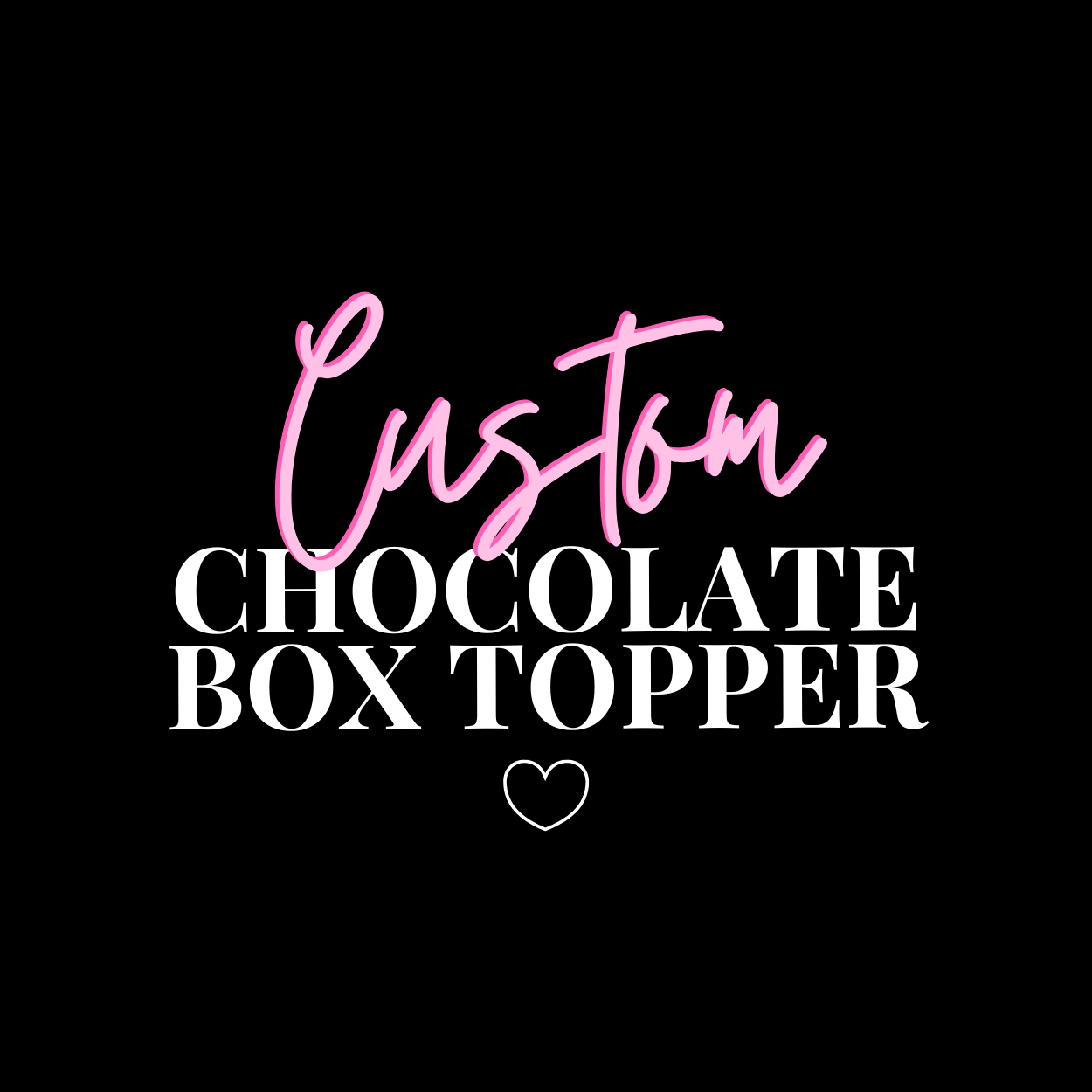 CUSTOM PRINTED CHOCOLATE TUB DECAL - Eliza Henri