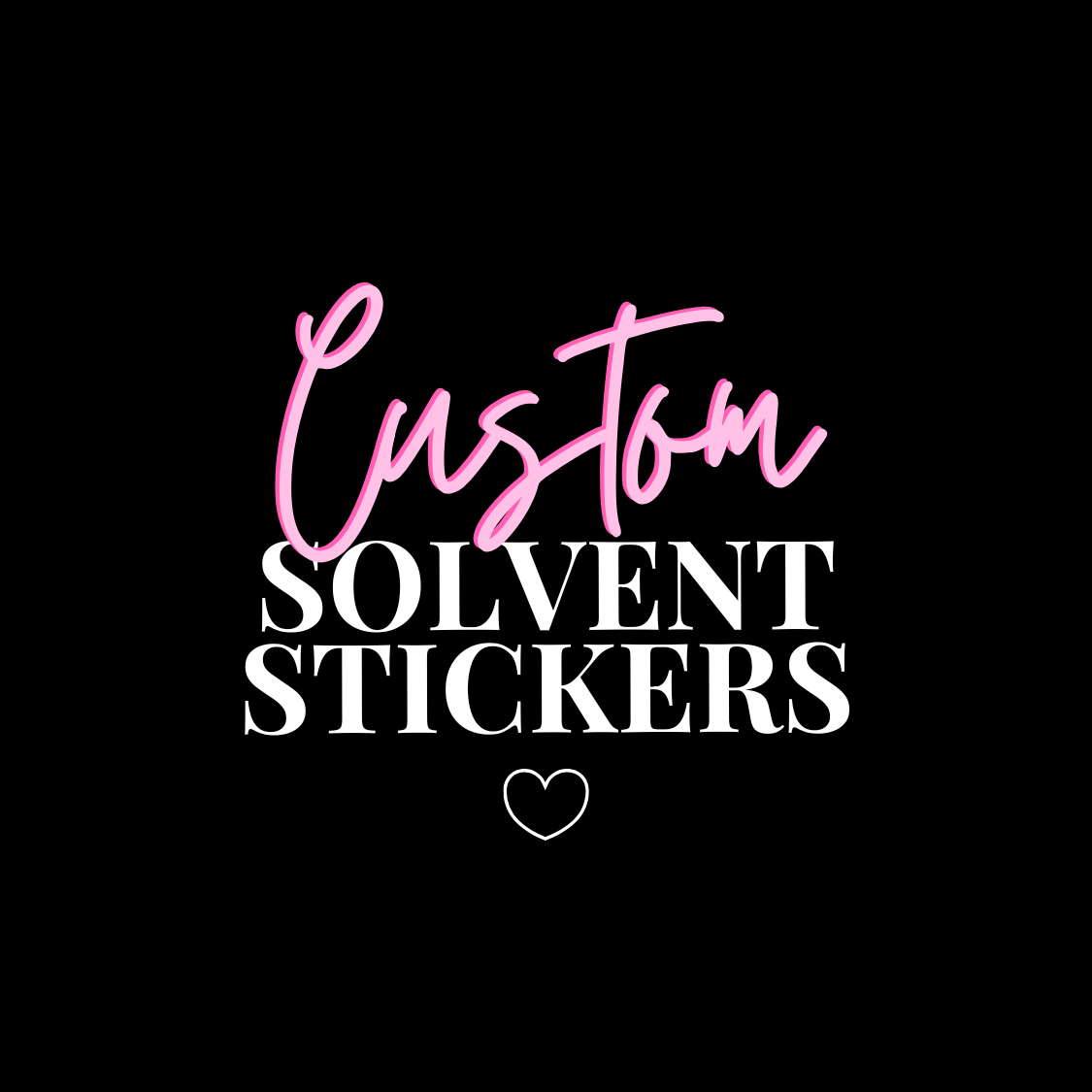 CUSTOM SOLVENT STICKERS- GLOSSY OR MATTE- 10 CM - Eliza Henri