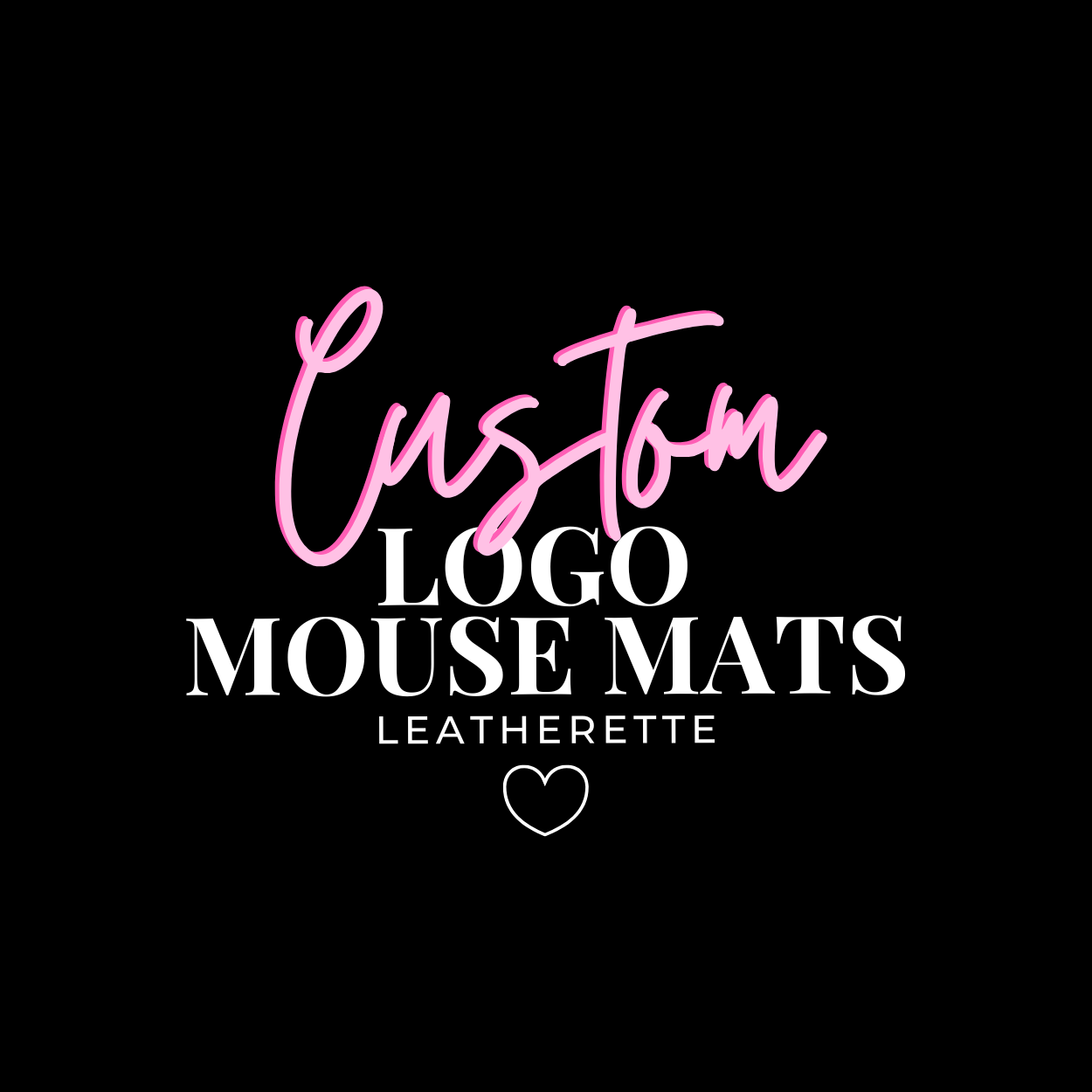 CUSTOM PRINTED BRANDED LEATHERETTE MOUSE MAT - Eliza Henri