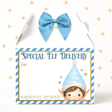 BLUE ELFIE SPECIAL DELIVERY - TREAT BOX LABELS- UV DECAL