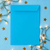 BRIGHT BLUE A4 ENVELOPES