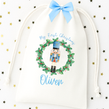 DTF TRANSFER | BLUE- MY FIRST CHRISTMAS NUTCRACKER WREATH