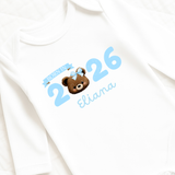 DTF TRANSFER | BORN IN 2026- BEAR BLUE WITH BOW