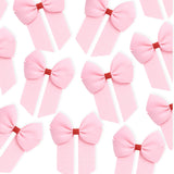 PINK & RED GLITTER GROSGRAIN 4” RIBBON BOW