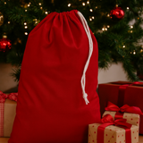 RED COTTON CANVAS SACK (2 SIZES)