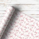 CANDY CANE BOW LANE | PREMIUM LEATHERETTE FABRIC