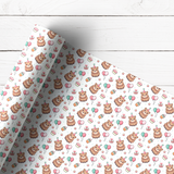 CAPYBARA BIRTHDAY | PREMIUM LEATHERETTE FABRIC