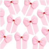 PINK & RED GLITTER GROSGRAIN 4” RIBBON BOW