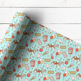 CANIVAL FAVES BLUE | PREMIUM LEATHERETTE FABRIC